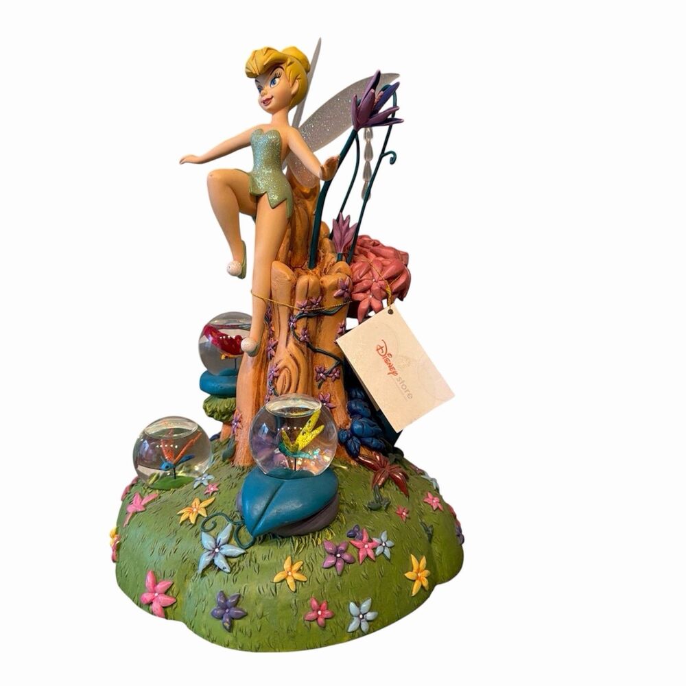 Disney Tinker Bell Among Fireflies Musical Snow Globe "You Can Fly"